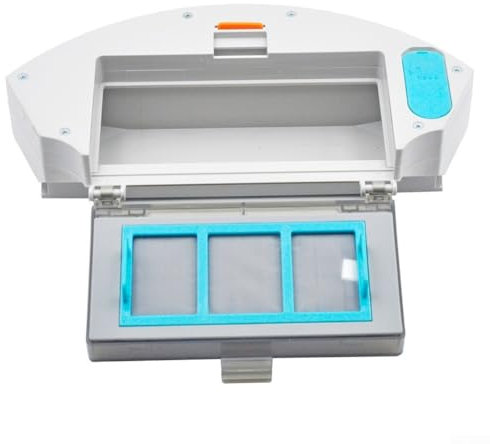 Caja de polvo y depósito de agua 2 en 1, caja de polvo para Cecotec, repuesto para aspiradora robot Conga 999 1990 2290 990 1790 (blanco)