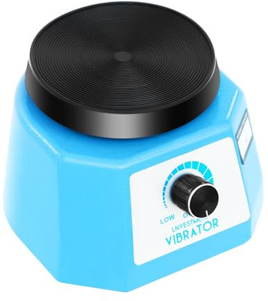 Dental Oszillator 220V Professionell, 75 W Durchmesser 100 mm Runder Dentalrüttler mit Stufenloser Regelung, Dentallaborgeräte für zum Anmischen von Gips, Gussmodelle