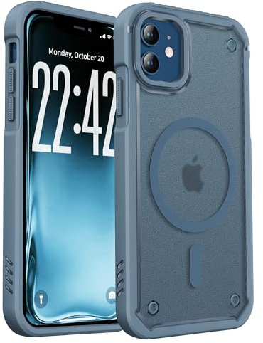 ORETECH Magnetic for iPhone 11 Case - 25FT Drop Proof, Translucent Blue | MagSafe Compatible, Military-Grade 25FT Drop Protection,360° Rugged Armour