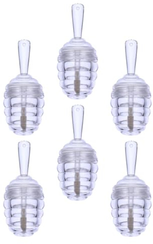HOMOCONO 6 Stück Packung 8ml Nachfüllbare Lippenbalsam Tube aus Abs Transparenter Behälter Multi Purpose Lippenstifthülse für Selbstgemacht Lippenpflege und Kosmetik