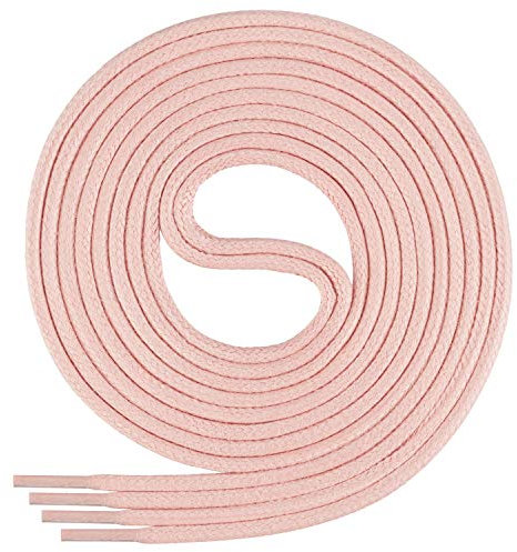 Di Ficchiano, lacci cerati premium, lacci rotondi per scarpe eleganti e scarpe in pelle, diametro 2-3 mm, lunghezza 45-120 cm, resistenti agli strappi, Adulti (unisex), rosa antico, 75 cm
