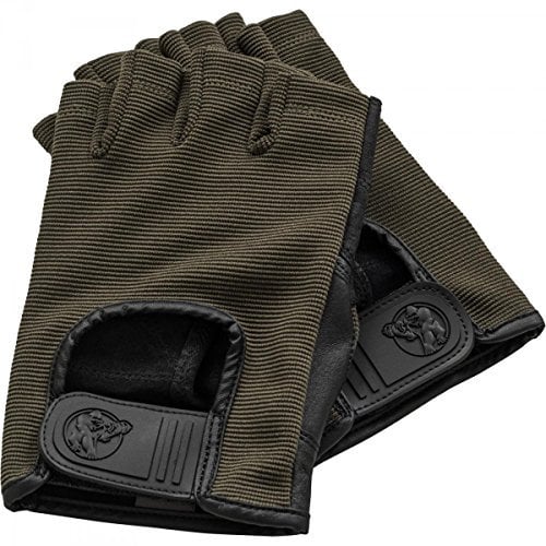 GORILLA SPORTS® Fitness Handschuhe - XS/S/M/L/XL, für Herren und Damen, rutschfest, Leder, Farbwahl - Trainingshandschuhe, Sporthandschuhe, Bodybuilding, Krafttraining, Kraftsport, Gewichtheben