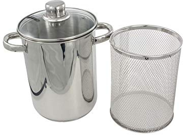 HTI-Living Spargeltopf mit Siebeinsatz und Deckel Spargeltopf mit Siebeinsatz und Deckel Spaghettitopf, Topf