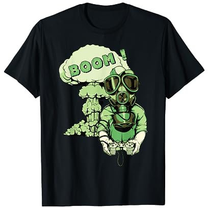 Radioaktives Symbol-T-Shirt - warnender nuklearer Fallout T-Shirt