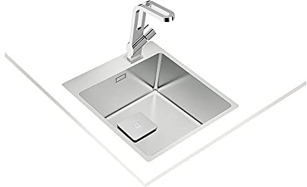 Fregadero Teka Forlinea Rs15 40.40 Color Inox Ref 115000020 Mueble De 50 Cm Doble Posibilidad De Instalación