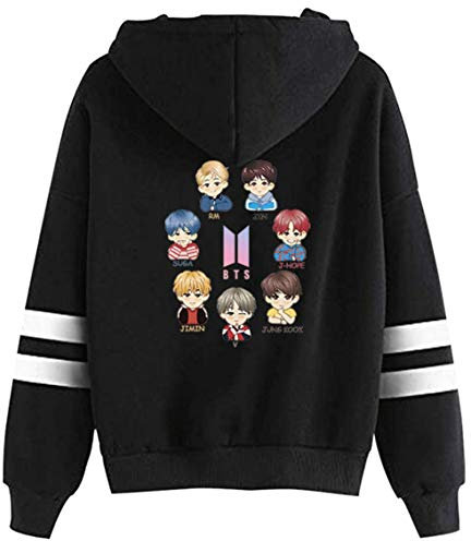 YIMIAO Unisex Musik Fans Hoodie Kapuzenpullover Hip Hop Casual kugelsicher Jugendliga Sweatshirt für Herren Damen(M)