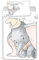 Dumbo Grey Baby Bettwäsche Set 2tlg. 100% Baumwolle Größe: 100x135 cm, 40x60 cm, ÖkoTex Standard 100…
