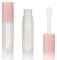 COSIDEA 24 pcs 5ml empty big brush lip gloss tube with stopper (Frosted bottle, Pink cap)