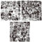 NAESM 150 Stück Punk Gothic Horror Aufkleber Schwarz und Weiß Schädel Wasserdicht Vinyl Geeignet für Wasserflasche Laptop Bumper Skateboard Wasserdicht Blume Cool Graffiti Aufkleber Pack