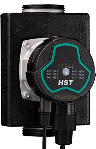 HST | Hocheffiziente Heizungspumpe | Umwälzpumpe | HST EPS 32-7.5/180 mm | Förderhöhe 7.5 Meter | Drehzahlregelung über PWM Signal