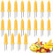 dobooo Porte-maïs en Acier Inoxydable - 20 pièces/10 Paires de Porte-maïs,Brochettes de maïs pour Porte-maïs Doux BBQ à Deux Broches