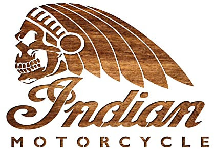 Schablone 21 x 29,7 cm aus Kunststoff Mylar-Logo Indian Motorcycle