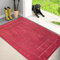 PURRUGS Dirt Trapper Door Mat 32 x 47, Non-Slip/Skid Machine Washable Entryway Rug, Dog Doormat, Super Absorbent Welcome Mat for Muddy Wet Shoes and Paws, Burgundy Red