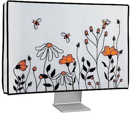 kwmobile 20-22 Monitor Hülle - PC Bildschirm Schutzhülle für 20-22 Monitor - Computer Cover Case