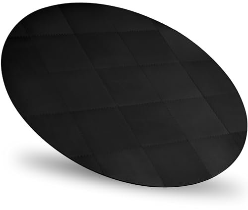 Whirlpool Unterlage rund 240cm - Bodenmatte für Outdoor Whirlpools - Schützt & Isoliert - Poolunterlage Pool Untergrund, schwarz