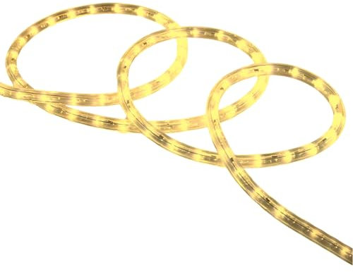 LEDKIA LIGHTING LED-Schlauch Rund 220V AC 36 LEDs/m Warmweiss IP65 nach Mass Schnitt alle 100 cm 30 m