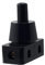 Einbau Druckschalter für Lampen 250V 10A schwarz