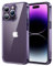 JETech Coque pour iPhone 14 Pro 6,1 Pouces, Anti-Jaunissement Étui de Protection Antichoc, Housse Anti-Rayures Dos Transparente (Violet Intense)