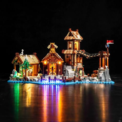 Led Licht Set für Lego 21343 Viking Village (Kein Lego), Dekorationsbeleuchtungsset für Lego Ideas 21343 Wikingerdorf Kreative Spielzeug - Standard Version