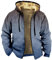 KONG JIMFAN Regenjacke Herren Strickjacken Ledermantel Herren Outdoor Fleecejacken Für Herren Jacke Ohne Ärmel Sakkos Für Herren Herren Anzüge Regen Poncho Cape Winter Jacken(Blue,M)