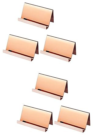 Ciieeo 6 Stk Visitenkartenhalter Schreibtisch Visitenkartenhalter Für Frauen Desktop Visitenkartenhalter Aus Edelstahl Geschäftskartenhalter Zubehör Rostfreier Stahl Fräulein