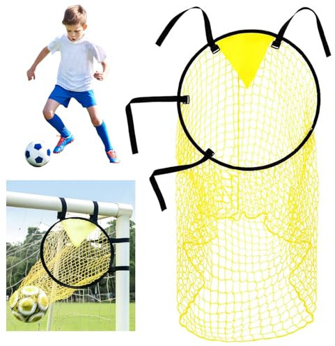 ATSGJLZN Cible Football,Cages et Mini Buts Entrainement But de Foot Enfant Exterieur pour Améliorer la Précision du Tir (45 x 60 cm, Jaune)
