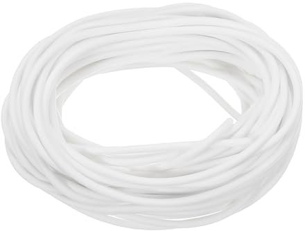 QUARKZMAN Bande d'Étanchéité en Mousse de Silicone, Diamètre de 2 mm, Longueur 8 Mètres, Cordon en Caoutchouc Mousse Rond Solide pour Machines et Industries, Blanc