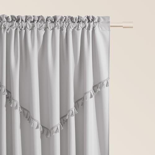 ROOM99 Vorhang mit Kräuselband Chloe 140 x 250 cm Hellgrau, 1 Stück | Schiebegardinen Modern Curtain Wohnzimmer Schlafzimmer
