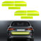 deemars 2PCS Reflektierende Streifen-Aufkleber, Wasserfeste selbstklebende reflektierende Aufkleber,Auto Exterieur Zubehör Kofferraum Reflektierende Aufkleber Universal für die Autos(Fluoreszenz Gelb)