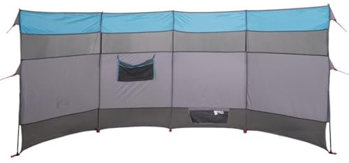 vidaXL Brise-Vent de Camping Bleu 366x152x152 cm imperméable, Brise-Vent de Plage, Brise-Vent de Camping-Car, Brise-Vent de Tente