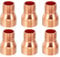 PATIKIL 15mm to 10mm ID Copper Reducer, 10pcs 99.9% Pure Copper Reducing Coupling Pressure Fitting Pipe Tube Connector Adapter with Sweat Solder Connection for HVAC Refrigeration System