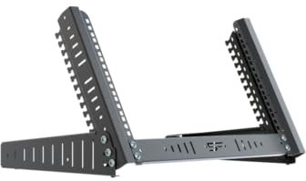 Stalflex Baie de Brassage 19 Pouces 6U - Support de Bureau à Montage en Rack - Rack pour Ordinateur et Serveur avec Angle D'inclinaison Réglable