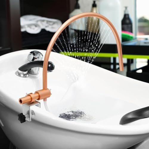 Cadre de spa à tête de circulation d'eau, robinet de lavabo de spa, avec pompe à eau et fixation en métal, convient à la plupart des lits de bol de shampoing pour équipement de salon de massage