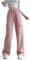 duxyoz Damen Sweatpants mit weitem Bein, Fleece, legere Joggerhose, Plüsch, hohe Taille, Yogahose mit Taschen, Loungewear, einfarbig, lockere Cargohose, Trainingshose, Activewear-Hose, 01 Rosa, L