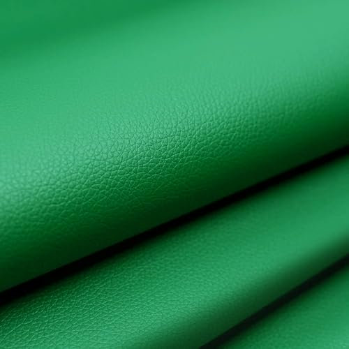 Pelle Adesiva Patch Pelle PU - 60 x 137cm, Riparazioni, Ecopelle, Autoadesiva per Divani, Auto, Borse (Verde Scuro)