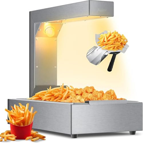 YLANMEI Scalda Patatine Fritte Lampada riscaldante per Alimenti Commerciale Stazione di Scarico Cibo, da banco Ristorante Buffet Cucina Hotel Attrezzature