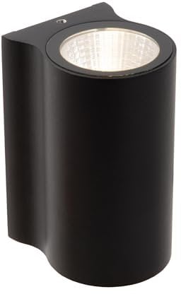 LUCIDE AKRA - Wandleuchte Innen/Außen - LED - 1x6W 2700K - IP54 - Schwarz