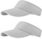 NHTJTHE 2pcs Visor Cap, Atmungsaktiv und Schweißabsorbierend Sommerkappe Kappe mit Sonnenvisier, Unisex Verstellbar, Outdoor Visor Cap, für Golf, Radfahren,Tennis, Laufen（grau）