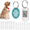 30 Pcs Chapa Perro Grabada, Placa Perro Personalizada, Etiquetas de Identificación de Mascotas de Acero Inoxidable para Hacer Colgantes Collar + 30 Llaveros (15 Redondos, 15 Rectangulares)