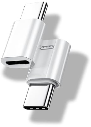 DAJING Lightning to USB C Adapter 2Pack, Not for Earphone/USB Stick - Fast Charging & Data Sync for iPhone 15/16 Pro, iPad, and More