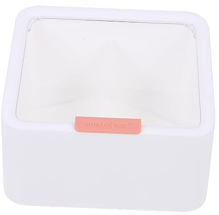 Healeved Kosmetikbox mit Deckel aus Aufbewahrungsbox für Lippenstifte und Wattestäbchen Schlichter Organizer für Schminktisch