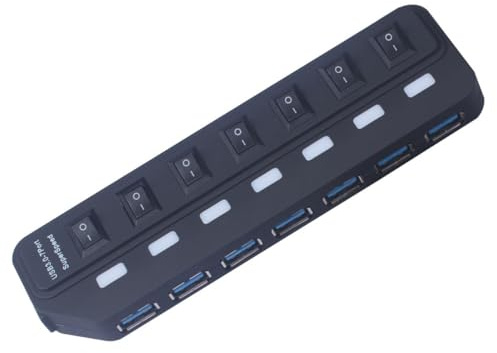 DIYEAH Concentrador USB Puertos Hub USB Portátil Estación De Acoplamiento para Ordenador Accesorios De Conexión