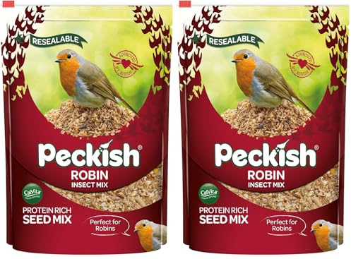 Peckish Robin Bird Seed and Insect Mix, 2 kg (Pack of 2)
