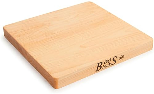 John Boos Chop-N-Slice Series Square Wooden Maple Cutting Board 10”x10”