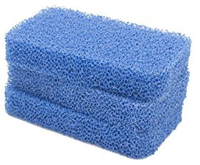 Sinkology SSCRUB-101-3 Breeze-Limpiador de Silicona antiarañazos y Resistente al Olor, Paquete de 3 esponjas, Azul