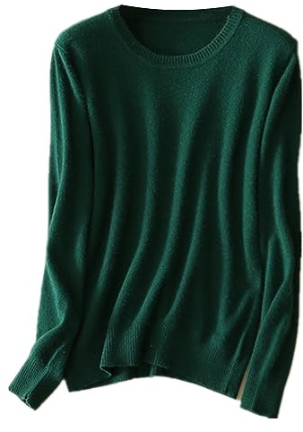MMYOMI Ladies Crewneck Knitted Jumper Sweater Casual Long Sleeve Pullover Lightweight Classic Blouse Tops
