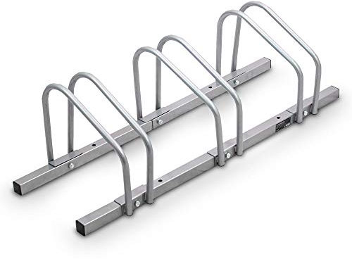 BITUXX® Fahrradständer Aufstellständer Radständer Fahrrad Bike Ständer Metall Platzsparend (Für 3 Fahrräder)