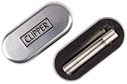 Clipper, Weedness - 1 accendino Clipper edizione speciale, accendino a gas per fumare pipe e bong, argento