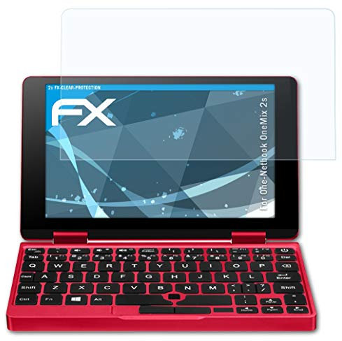 atFoliX Schutzfolie kompatibel mit One-Netbook OneMix 2s Folie, ultraklare FX Displayschutzfolie (2X)