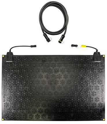 90x150cm Electric Rubber Heating Mat for Outdoor Entrance + cable Extender 3m